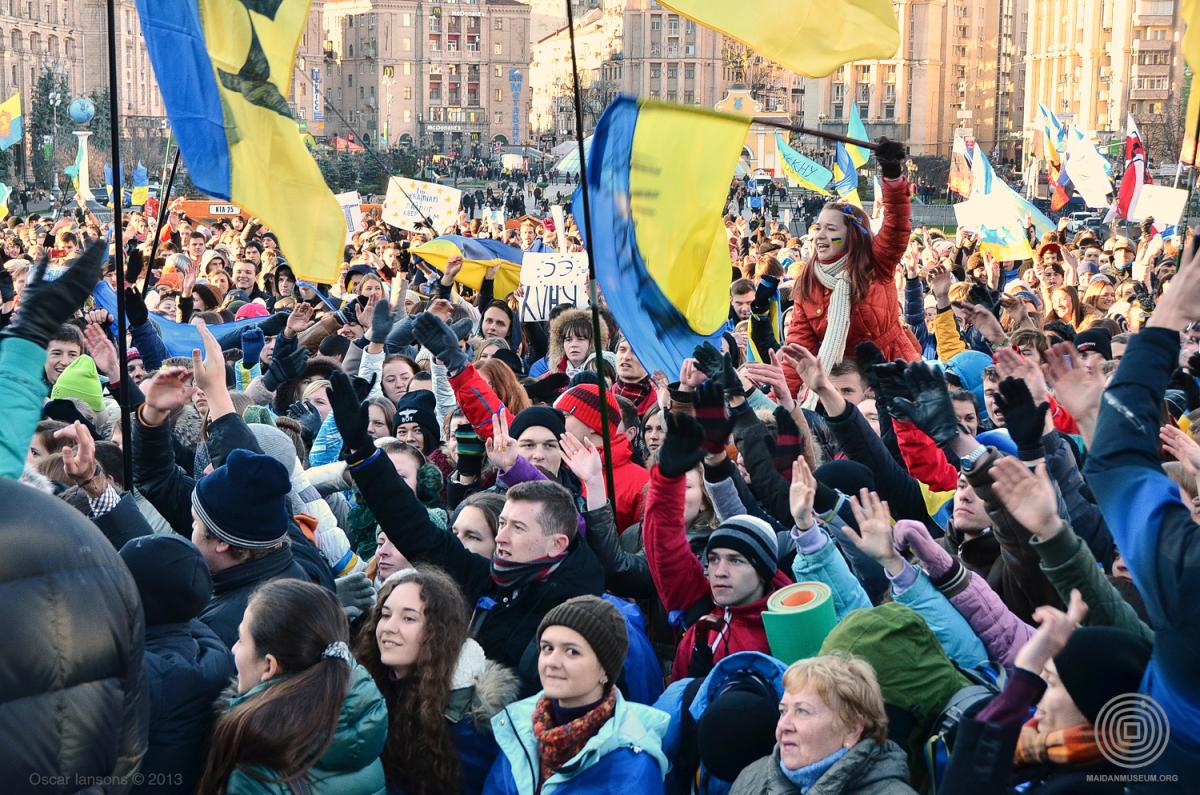 Oscar Ianson  Євромайдан, Київ 27 листопада 2013 року 